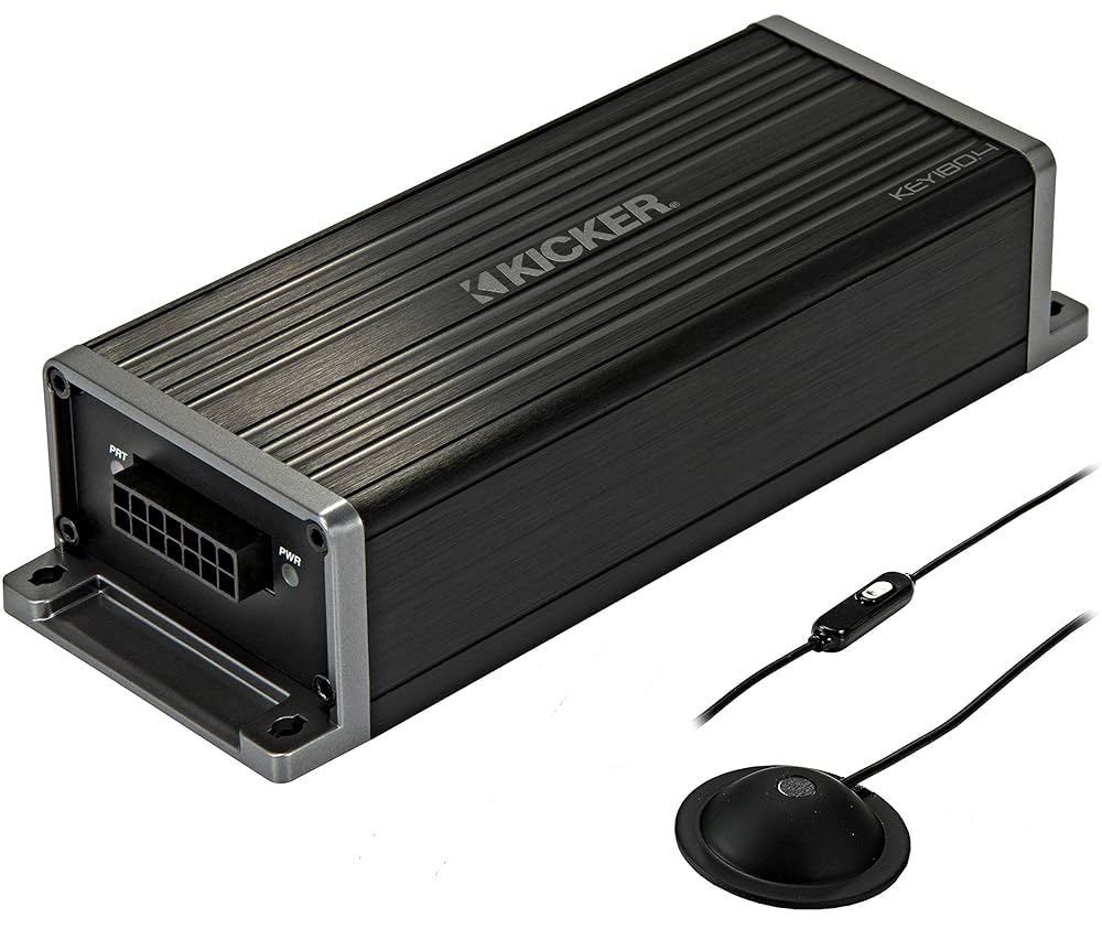 KICKER KEY180.4　キッカー 4×45w　DSP アンプ Amazon.co.jp: 【日本正規品】KICKER KEY180.4 パワーアンプ
