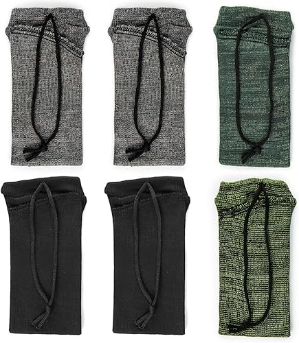 Vista 29 de GUGULUZA Calcetines extra gruesos para pistolas, calcetín de pistola para pistola, paquete de 4/5/6 fundas de pistola tratadas de silicona de punto