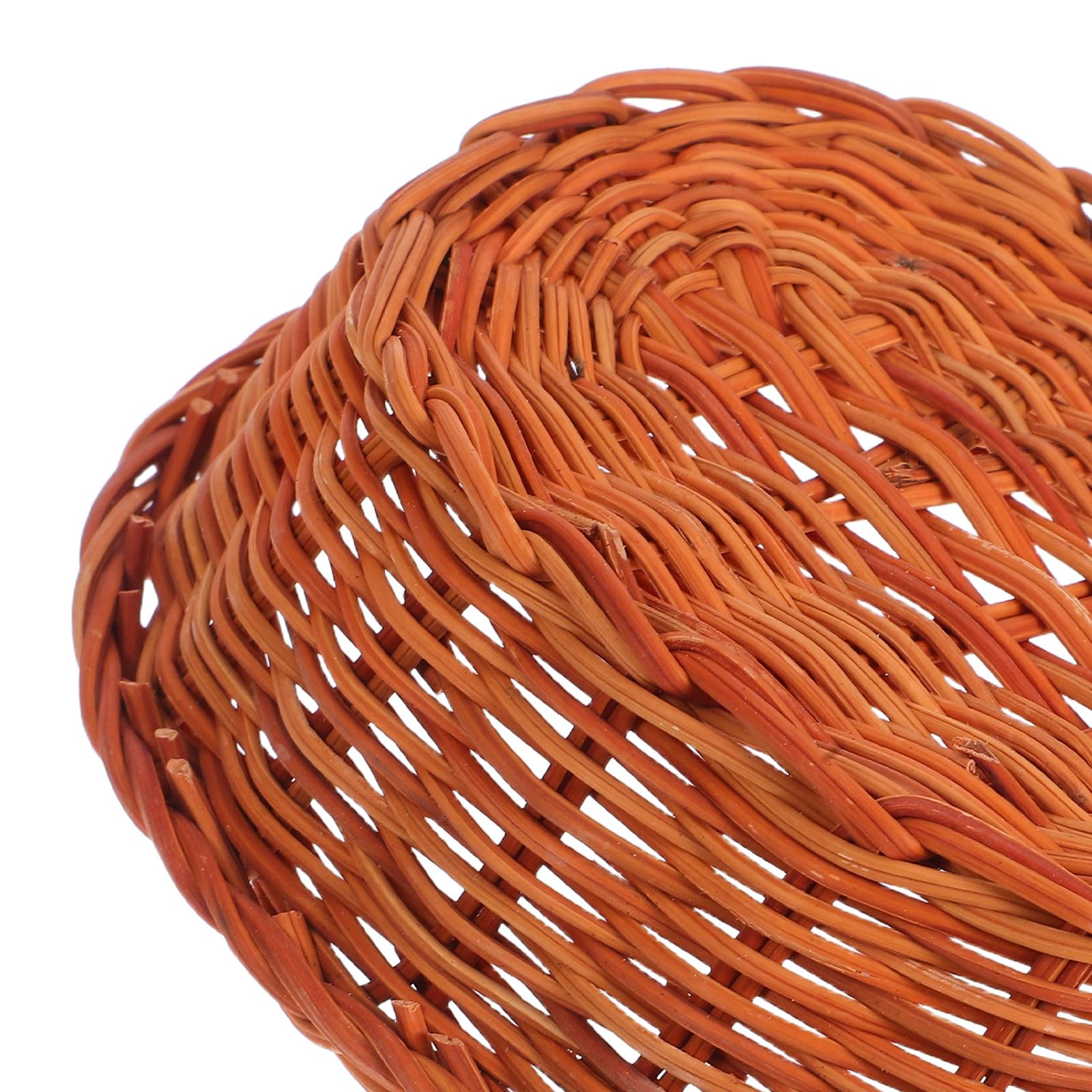 TIDTALEO Paquete de 10 Cestas Ovaladas de Ratán Tejidas a Mano, Pequeñas Paneras para Almacenamiento de Aperitivos y Frutas en Cocina y Comedor