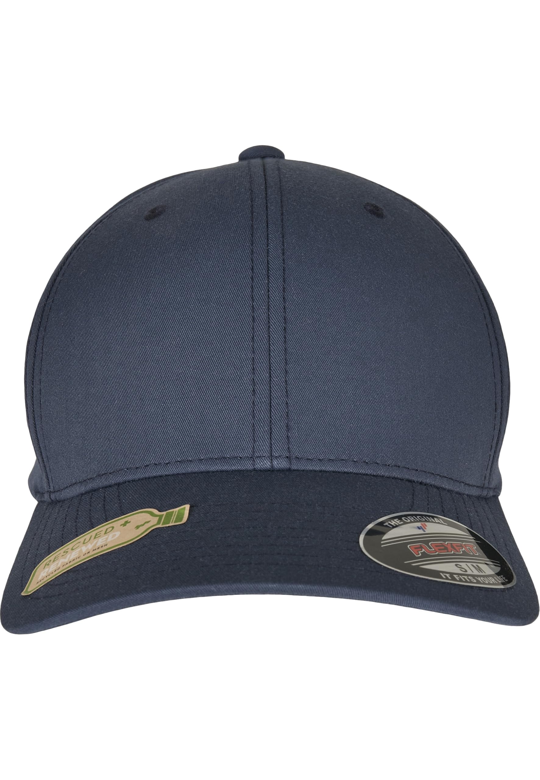 Flexfit Casquette de Baseball Unisexe en Polyester recyclé, Bleu Marine, S/​M