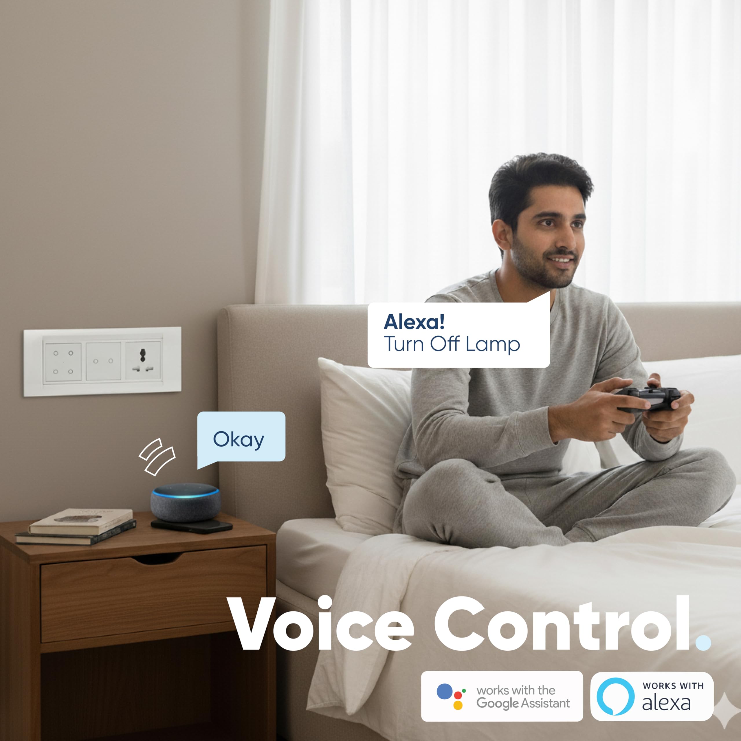 Aziot 6-Module Smart Switch Plate - Alexa & Siri -8