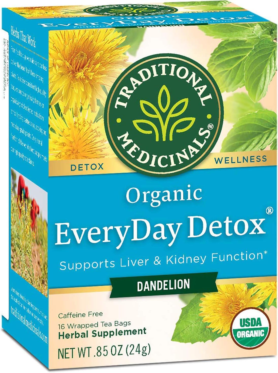Traditional Medicinals Lemon Everyday Detox Tea, 16-Count (Pack of 2)