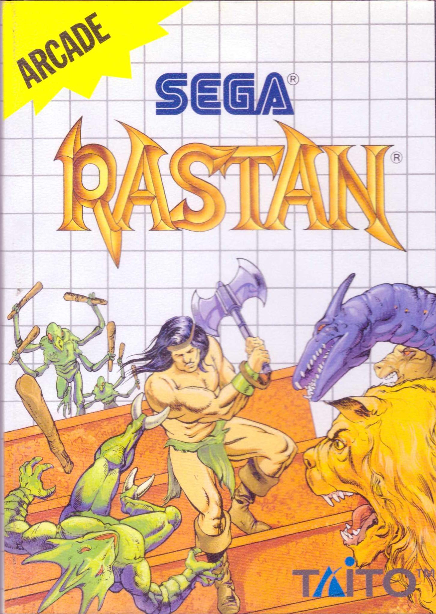 RASTAN SEGA MASTER SYSTEM (MS) PAL-EURO (COMPLETE - Trader Games