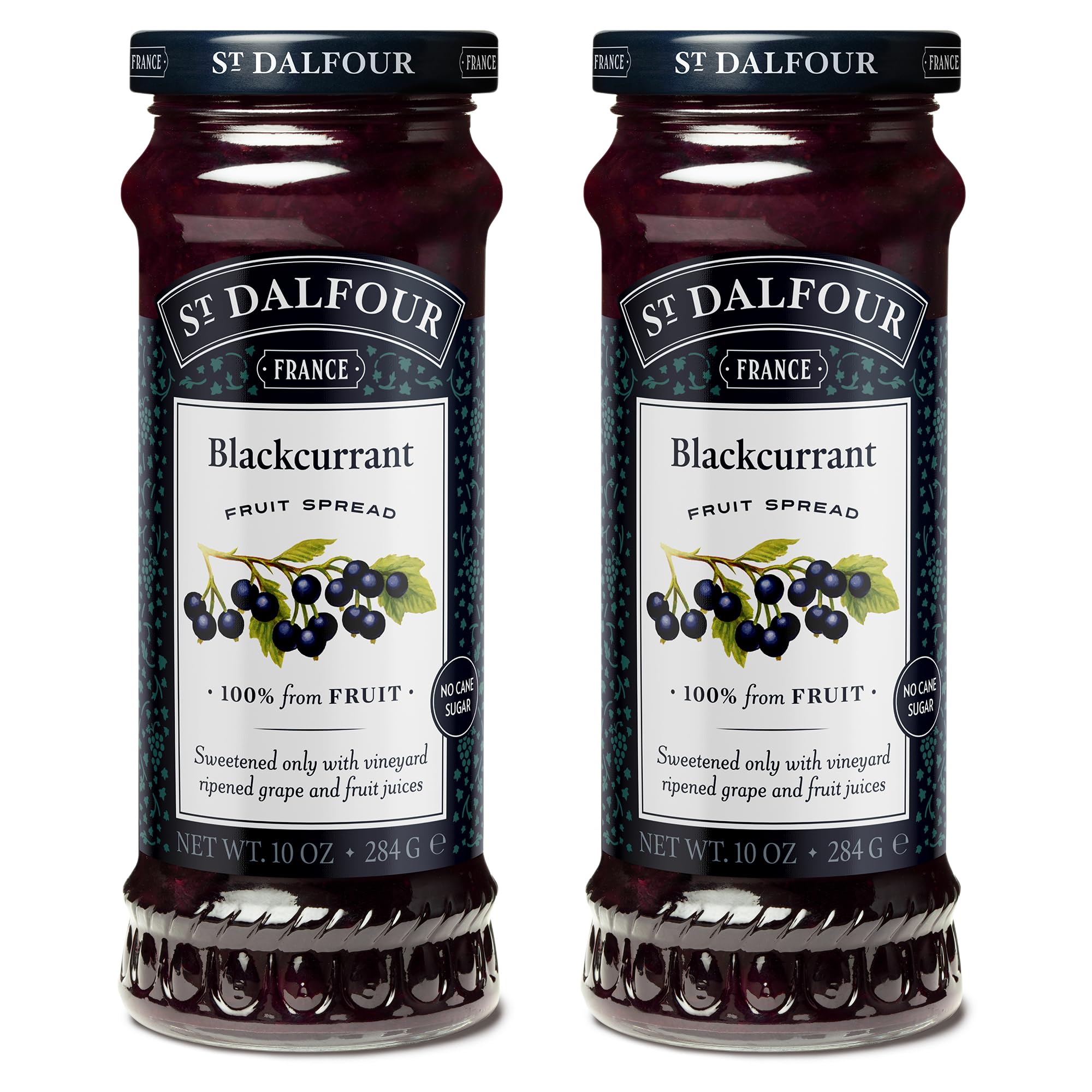 St. Dalfour Blackcurrant / 10 Ounce (Pack of 2) / 2 Jams & Preserves