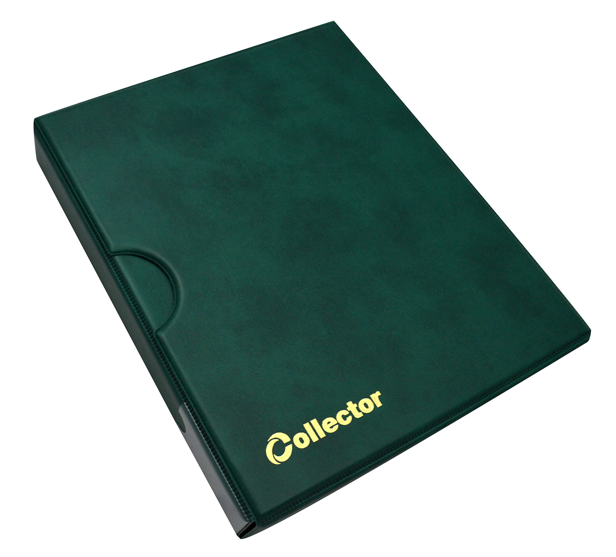 COLLECTOR - Album con custodia per banconote, 10 pagine e 10 divisori, capacità molto ampia (Verde)