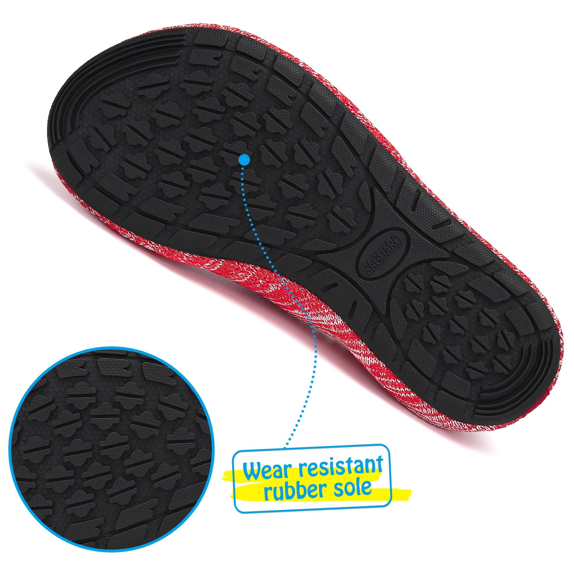 SAGUARO Scarpe da Scogli Bambino Bambina Scarpe Mare Bambini Scarpette Scogli Ragazze Ragazzi Scarpette Mare Antiscivolo Scarpe Immersione Leggere Scarpe Acqua Scarpe Nuoto, Gr. 18-37 EU