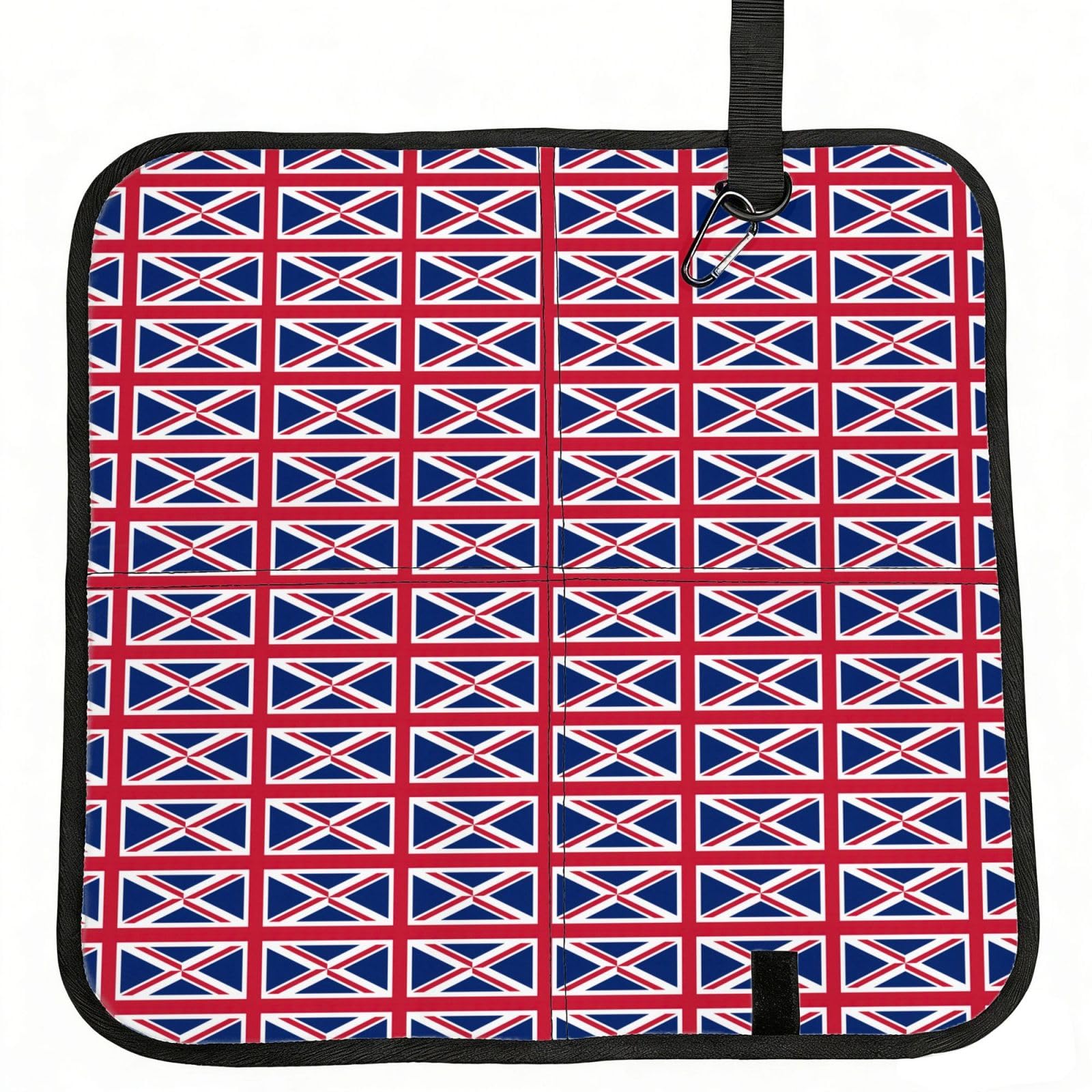 AYYQWE Uk Flag Print Foldable Seat Cushion Portable Chair Pad Office Commuting Picnic Camping Outdoor