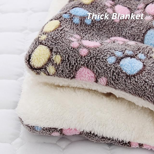 Foto 3 de 6 de XIEMINLE Manta gruesa para perros y gatos, manta lavable para perros y gatos pequeños y medianos