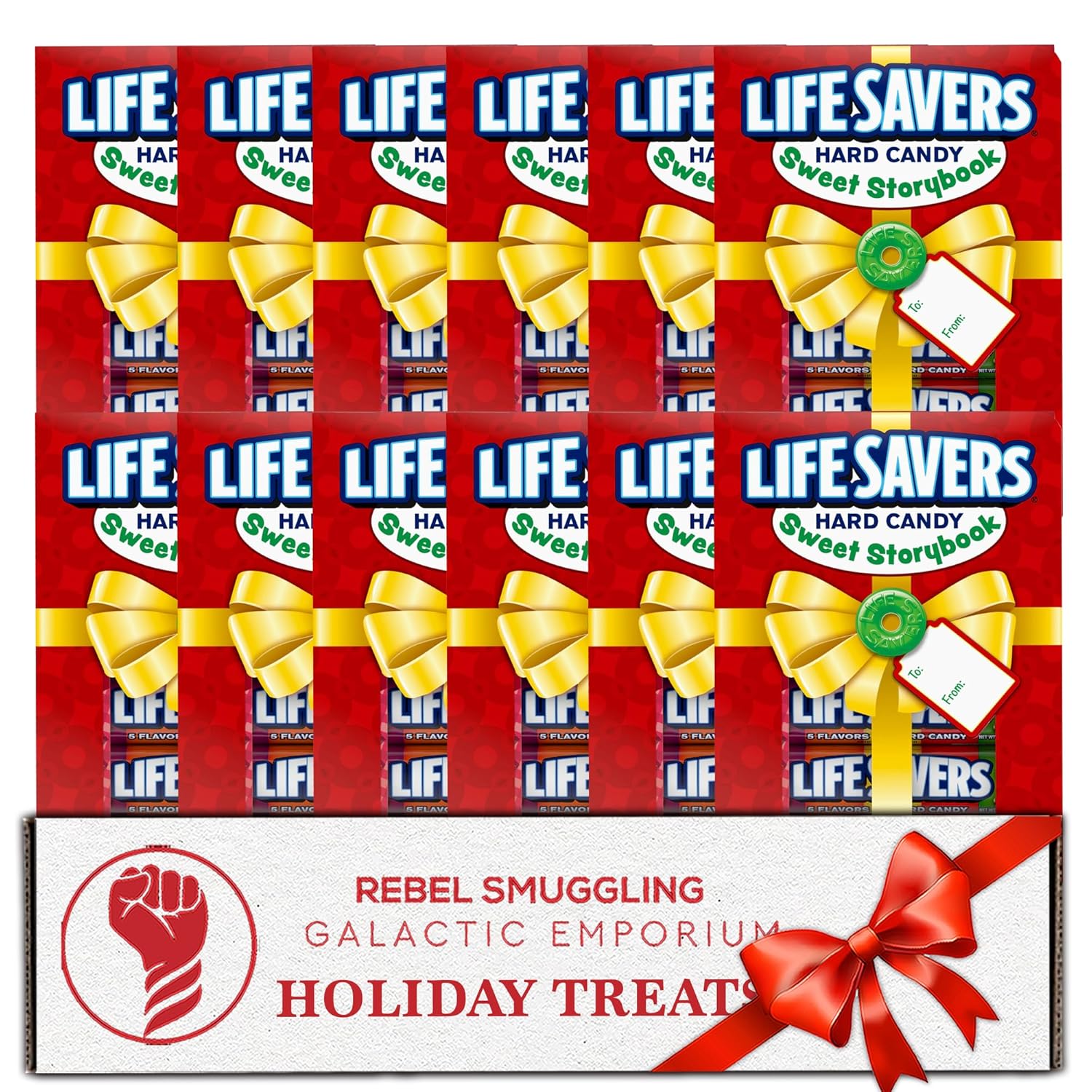 Christmas Candy Story Book 12 Pack Stocking Stuffers by Rebel Smuggling Galactic Emporium