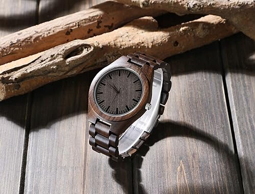 Miniatura 4 de Reloj de madera grabado para hijo y novio, reloj de madera personalizado regalo para novio, regalo de graduación de mamá, de papá