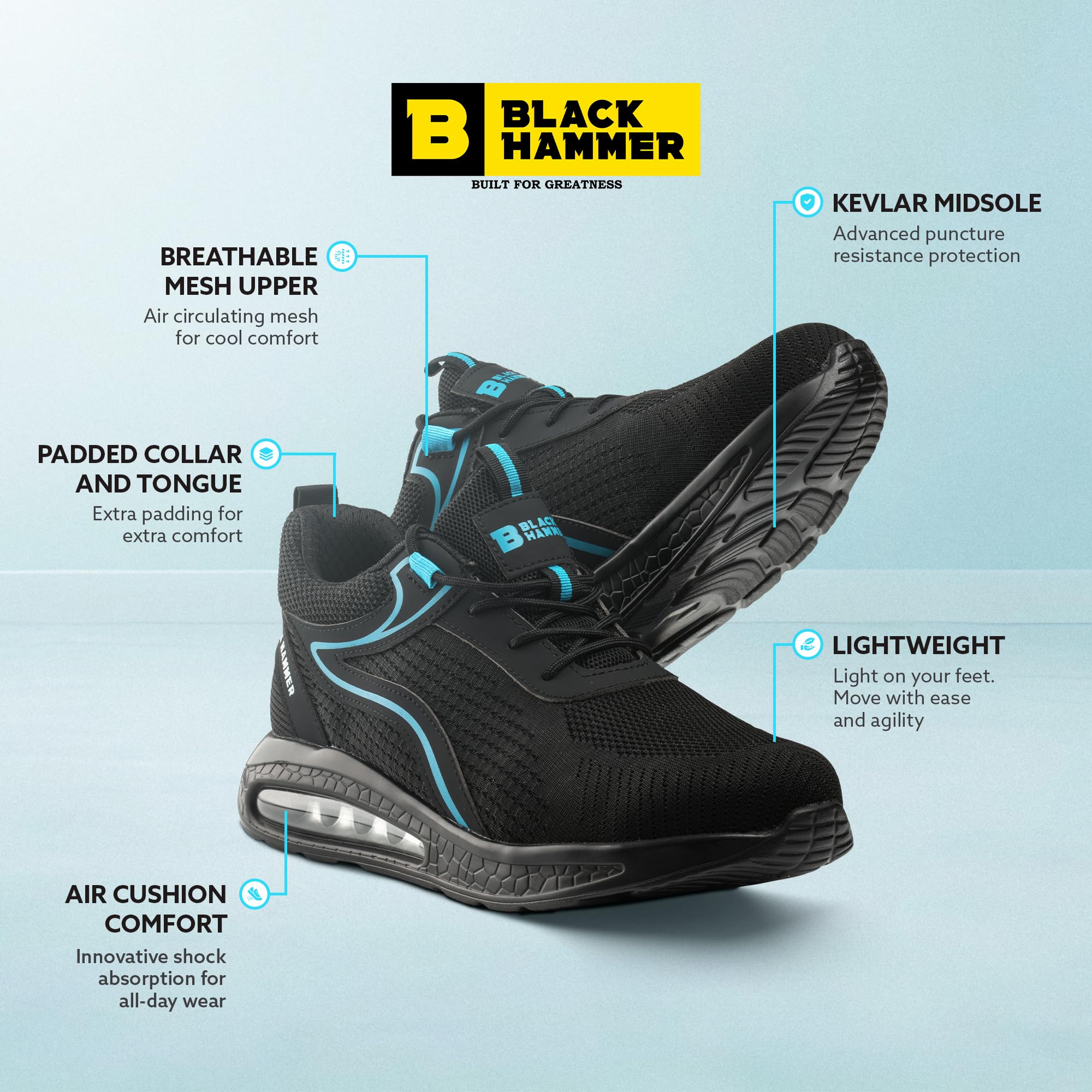 BLACK HAMMER 3200, Entrenador de Seguridad Hombre