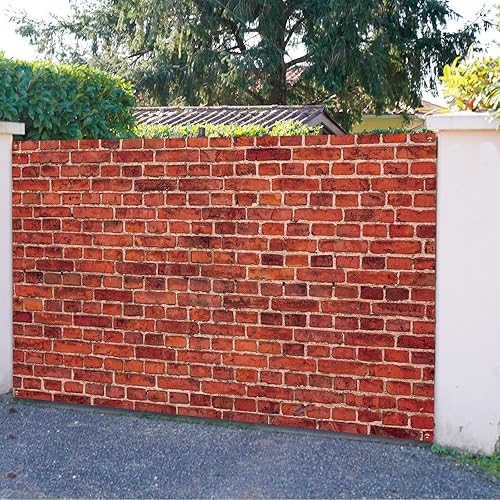 Miniatura 6 de Telón de fondo de pared de ladrillo rojo, tela grande, letrero de ladrillo rojo, fondo de fotos para baby shower, fiesta de cumpleaños, boda,