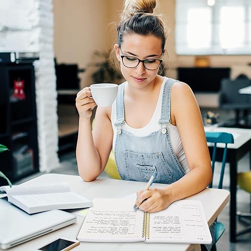 Miniatura 6 de Hermoso planificador diario y cuaderno con horario por hora, bloc de notas estético en espiral para organizar fácilmente tus tareas y citas,