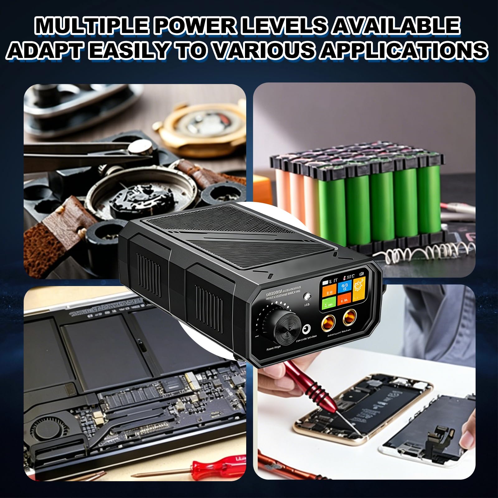 Doppelimpuls Punktschweißgerät für Akkus, 10000W Punktschweißgerät mit 10000 mAh Akkus, Dualmodus–Automatik & Fußschalter, 0.1–0.3mm Punktschweißgerät zur Herstellung von DIY Akkupacks