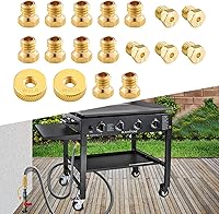 Vista 6 de Kit de conversión de boquillas de orificios de gas natural, kit de conversión de propano a gas natural, compatible con parrillas Blackstone de 28