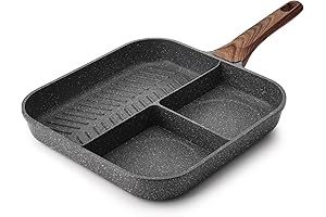 Sensarte Nonstick 11-Inch Triple Divided Skillet