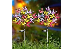 2 Pack Solar Butterfly String Lights