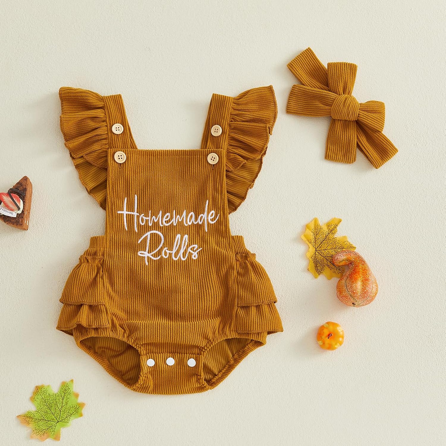 Thanksgiving Baby Girl Outfit Cute Letters Newborn Harvest Fall Clothes
