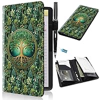 Vista 17 de Libros para servidores de 2ª generación, 5 x 9 pulgadas, para camarera con bolsillos expandibles/con cremallera, lindo libro de servir, blocs