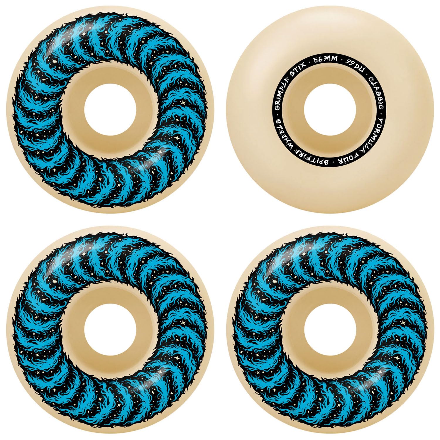 Amazon.com: Spitfire x Grimple Stix Skateboard Wheels F4 99A Furry
