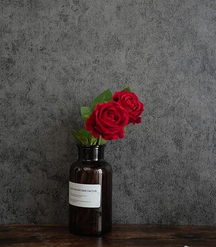 Guvana Papel tapiz de cemento negro, papel de contacto de cemento sintético, papel de contacto negro para despegar y pegar, papel de contacto