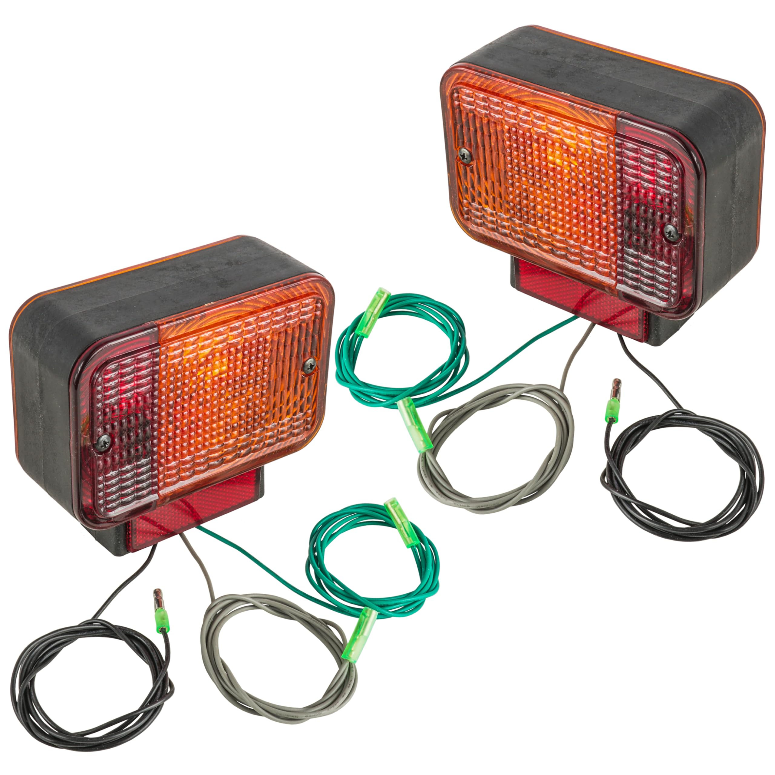 Caltric Left and RIght Side Tail Light Compatible with John Deere 2305/2320 / 2520/2720 / 3120/3203 / 3320/3520 / 3720/4105 / 4200/4300 / 4400/4500 / 4600/4700 / AM120359 AM120360