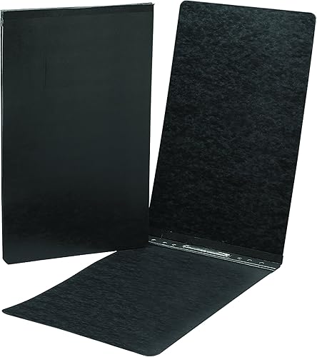 Smead PressGuard 81132 - Cubierta de informe, cierre superior de punta de metal con compresor, capacidad de 2 pulgadas, tamaño legal, negro, 25 por