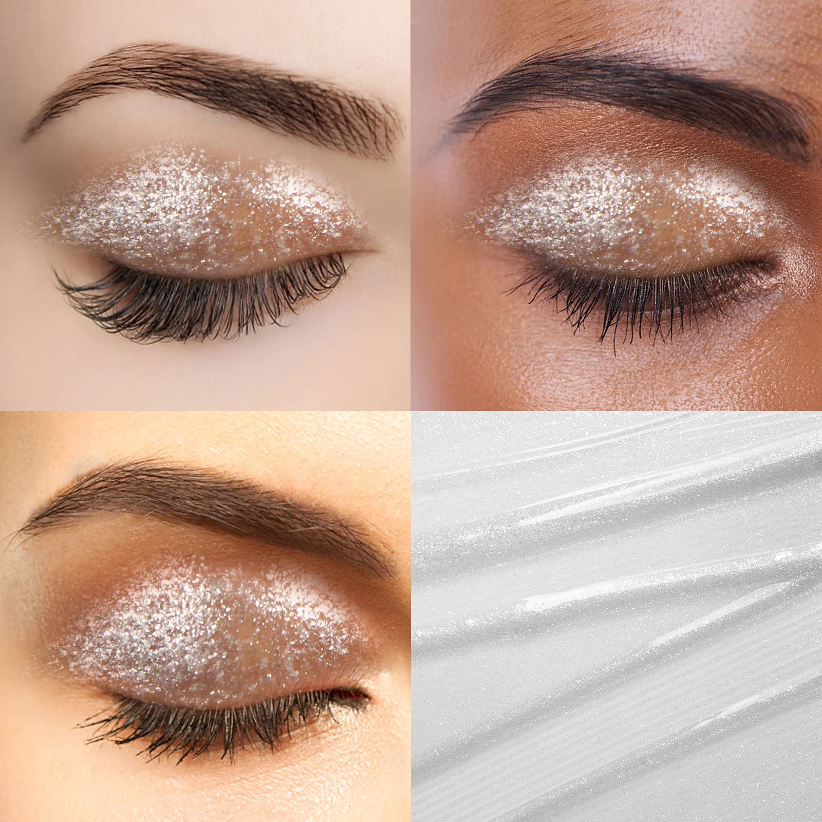 Diamond Glitter Liquid Eyeshadow & Eyeliner Pen, Starry Sequins Mermaid Eye Shadow, Crease Resistant - Image 2