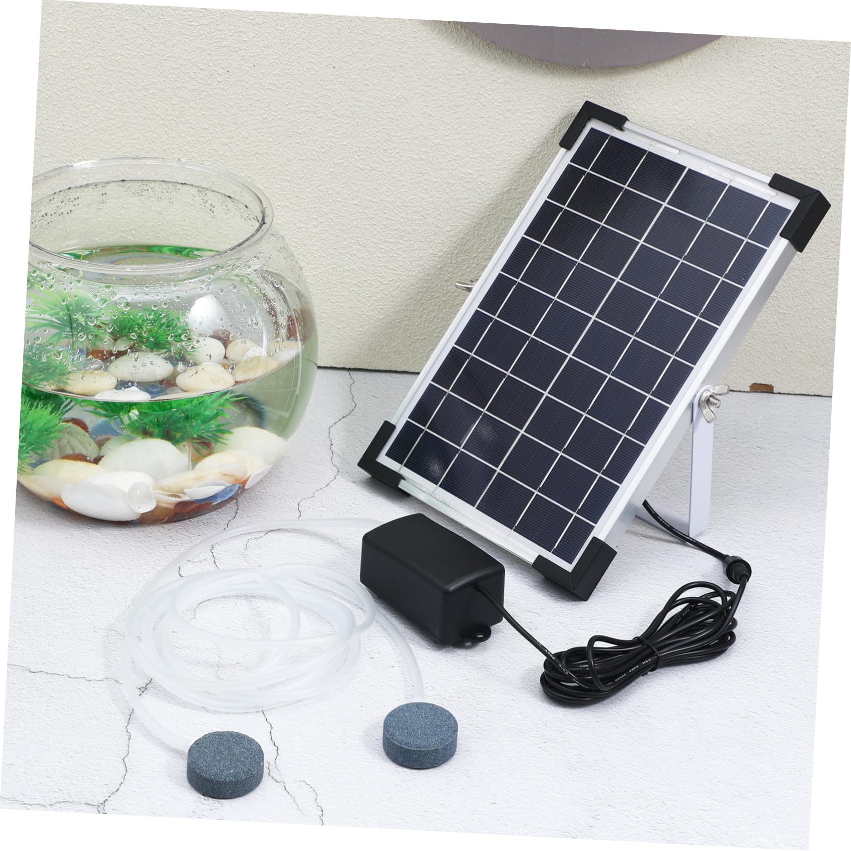 HEMOTON Pompa Solare Per Ossigeno Pompa Solare Per Acquario Per Laghetto Di Ossigenazione Aeratore Per Acquario