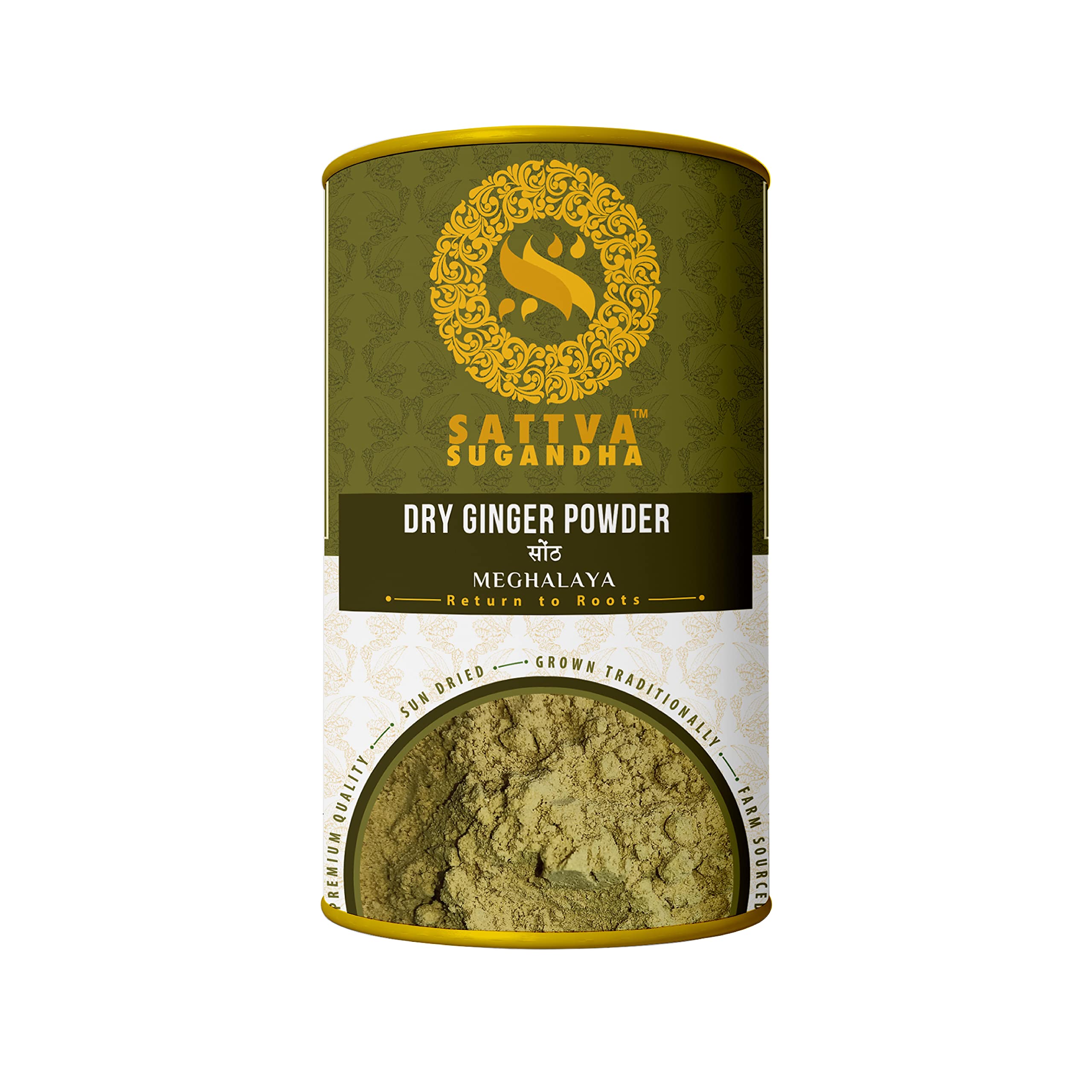Sattva Sugandha Dry Ginger Powder (Adrak - Sonth), from Meghalaya traditional farm hills - High Gingerol, 200 grams (B09FTQ36YZ) Amazon Price History, Amazon Price Tracker