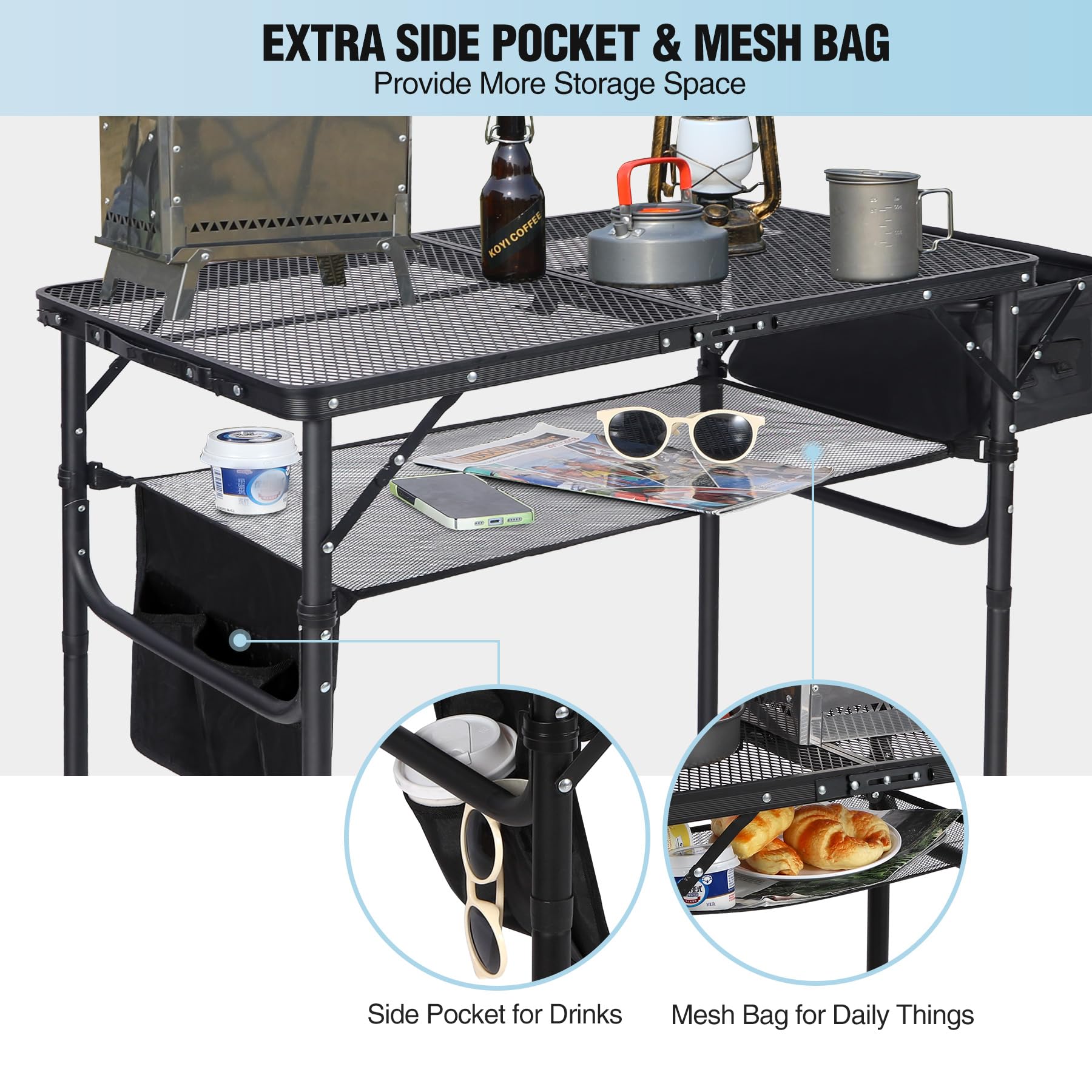Amazon.com: RedSwing Portable Grill Table with Sink for