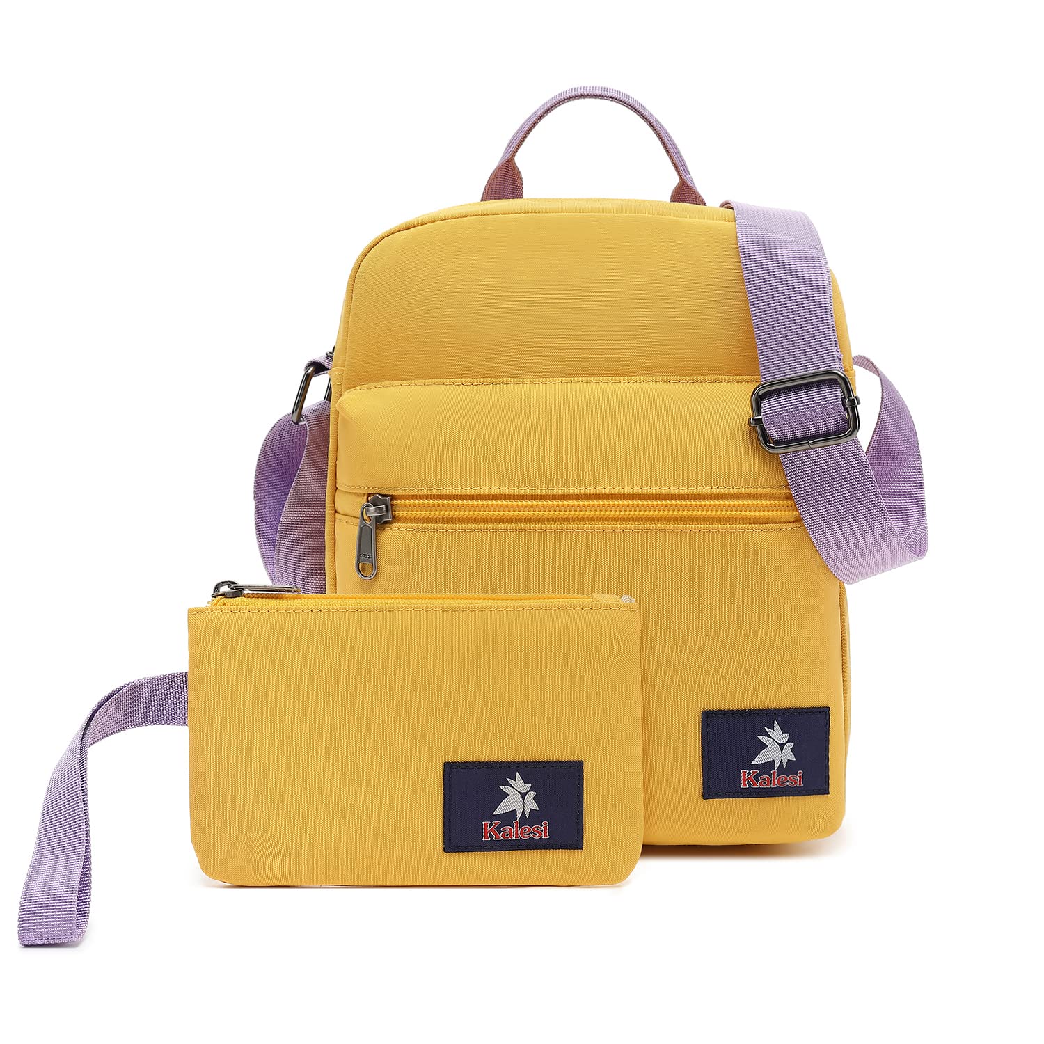 Kalesi Small Canvas Crossbody Bag and Purse Set for Girls and Women | for Girls