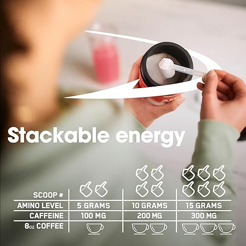 Miniatura 19 de Optimum Nutrition Amino Energy - Polvo energético para antes del entrenamiento con té verde, BCAA, aminoácidos, extracto de café verde, sabor