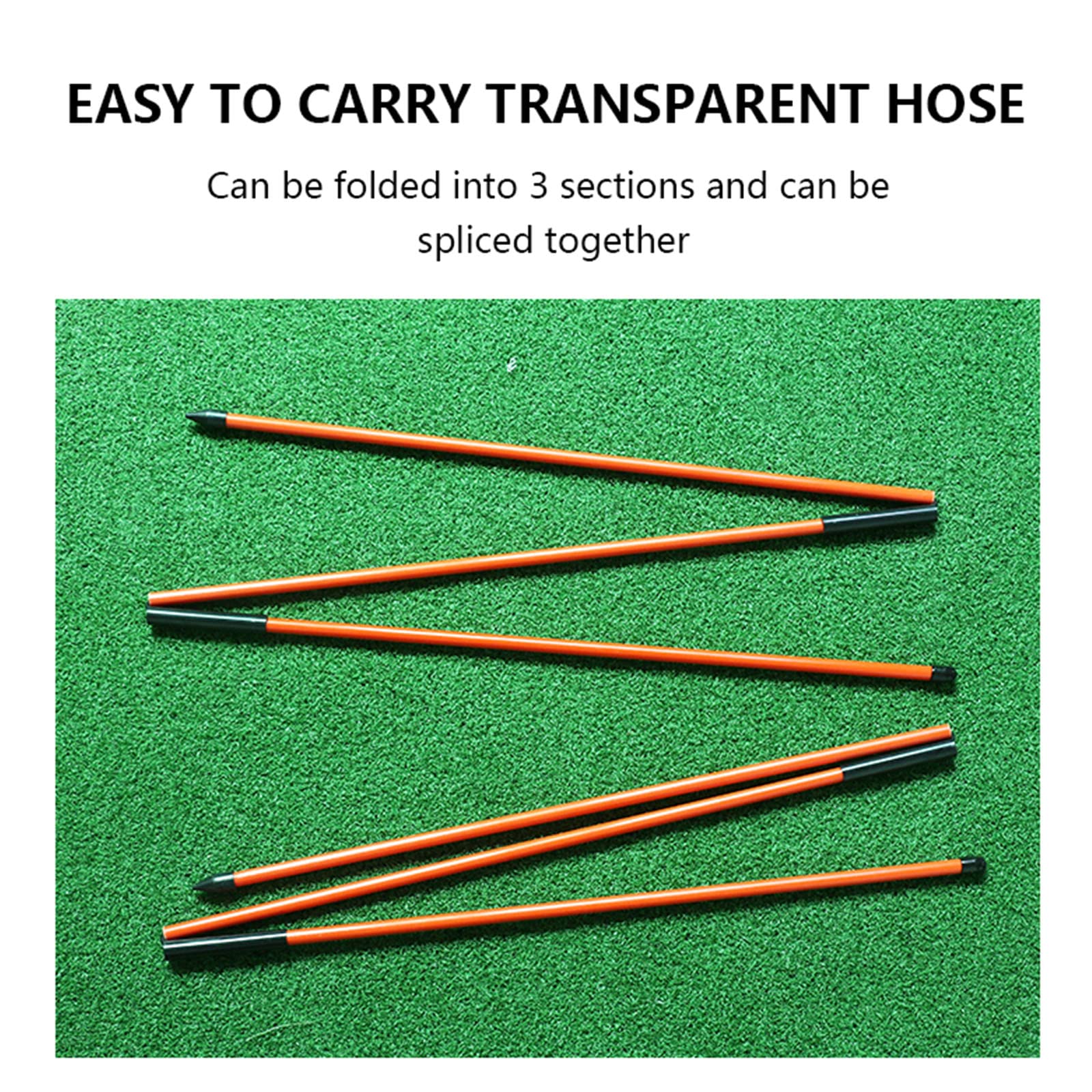 2x Golf Richtungsstäbe - Faltbare Trainingshilfe Für Schwung & Ausrichtung