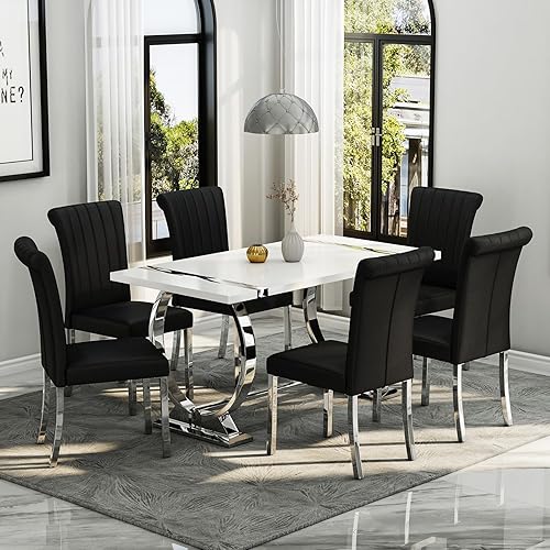 Miniatura 3 de Asday Juego de 2 sillas de comedor