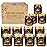 Christmas Scented Candle Set 12 Pack, Candle for Home Scented, Odor Eliminating, Stress Relief, Long Lasting Soy Wax Gift Set