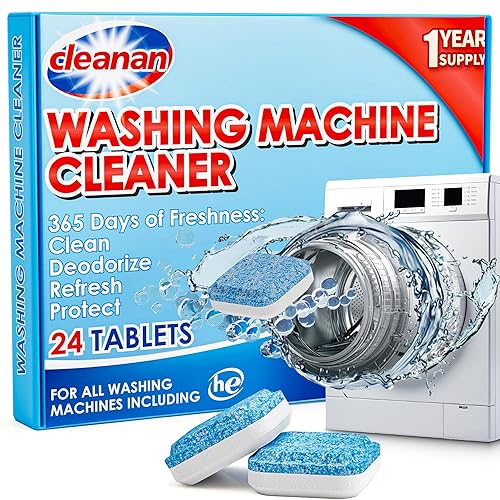 Nettoyant Lave Linge - Pack de 24 pour Nettoyage Profond