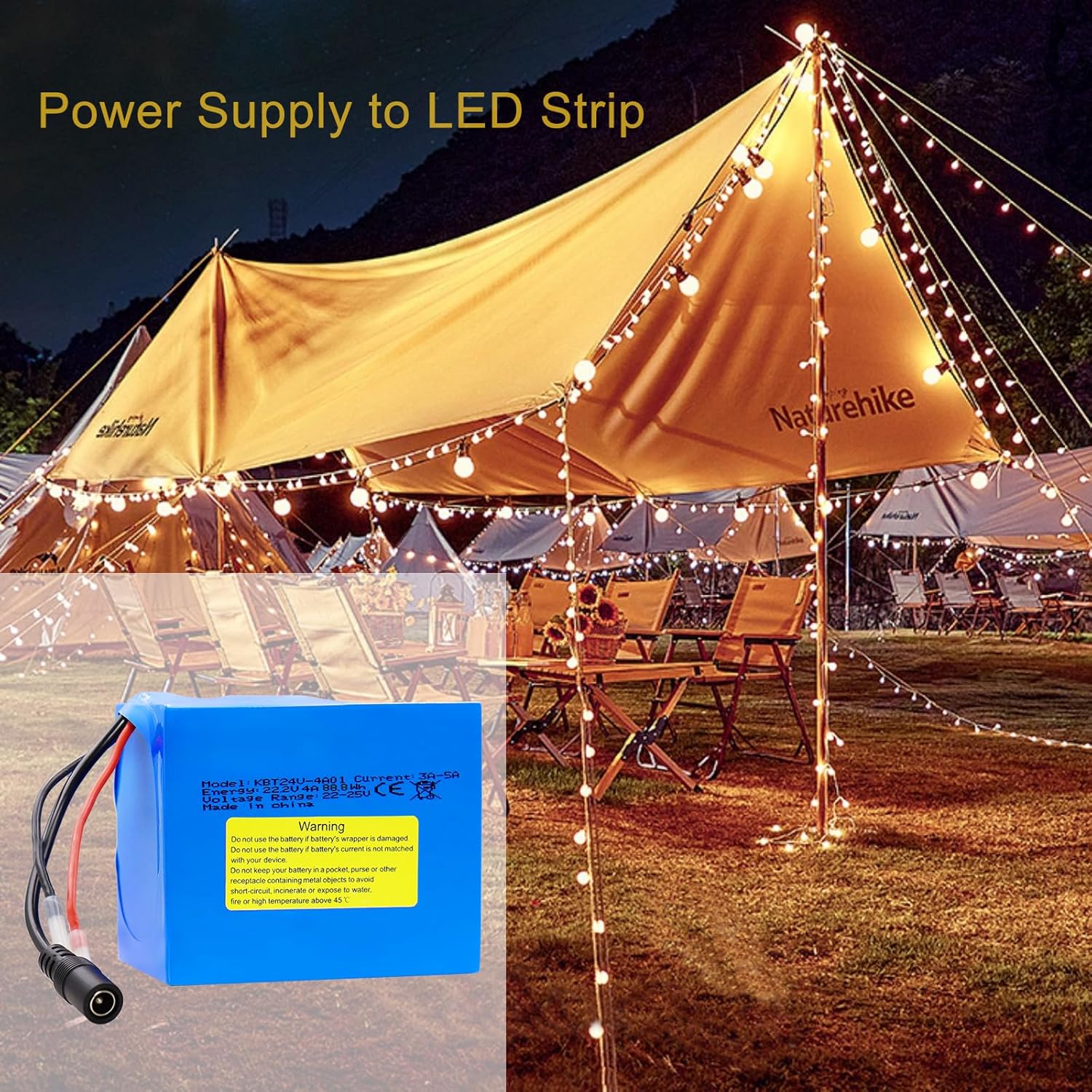 KBT 24V 4Ah Rechargeable Lithium Replacement Battery, with Charger, Charging Cable, Cable Connector for Kids Ride On Cars - Image 6