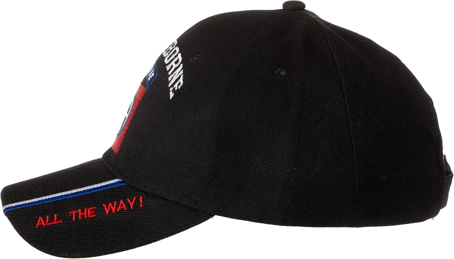 Artisan Owl Officially Licensed US Army 82nd Airborne Division All The Way! Embroidered Adjustable Baseball Cap - Image 2