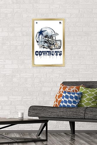 Miniatura 42 de Trends International NFL Dallas Cowboys - Póster de pared con casco de goteo 20, 22.375 x 34 pulgadas, versión premium sin marco