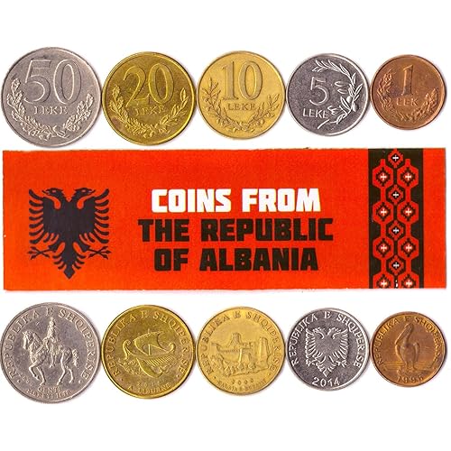 Alabania 5 Mixed Coins | 1 Lek to 50 Leke
