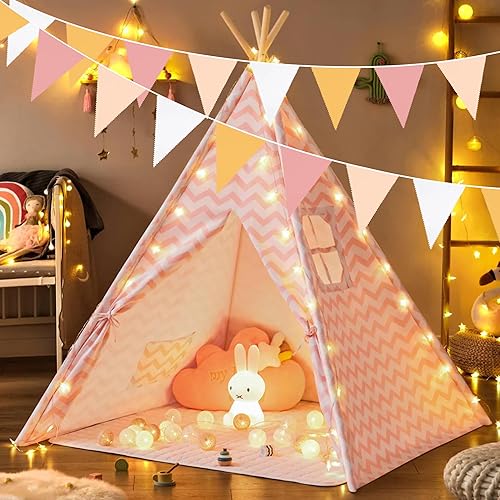 Miniatura 5 de Decoraciones de fiesta Groovy de 32 pies, banderines de tela con banderines de tela triangular, guirnalda de banderines para margaritas Groovy,