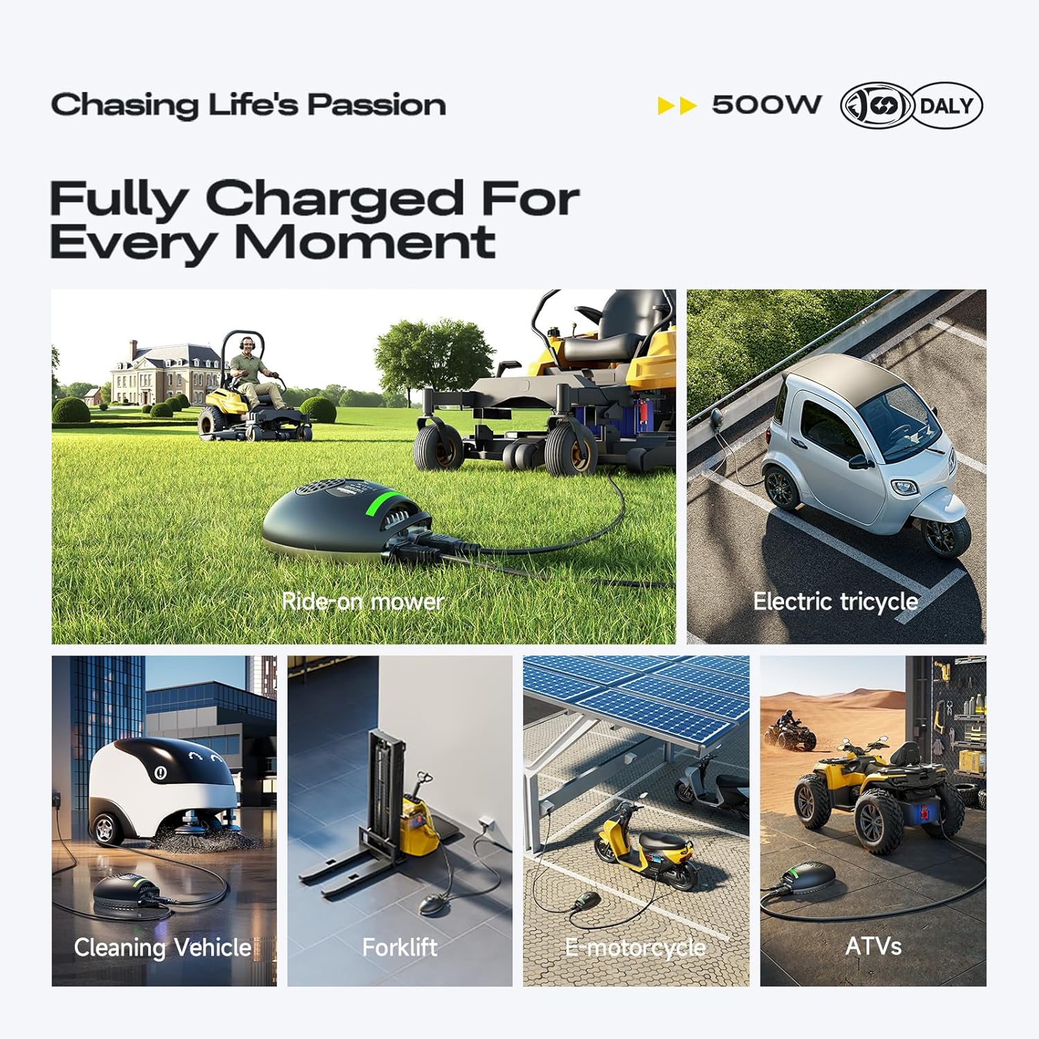 DALY 12V 40A Lithium Battery Charger 840W for 12V 40S LifePO4 Battery Suitable for Golf Carts Klifts AGV(LifePO4 4S 12V 40A)