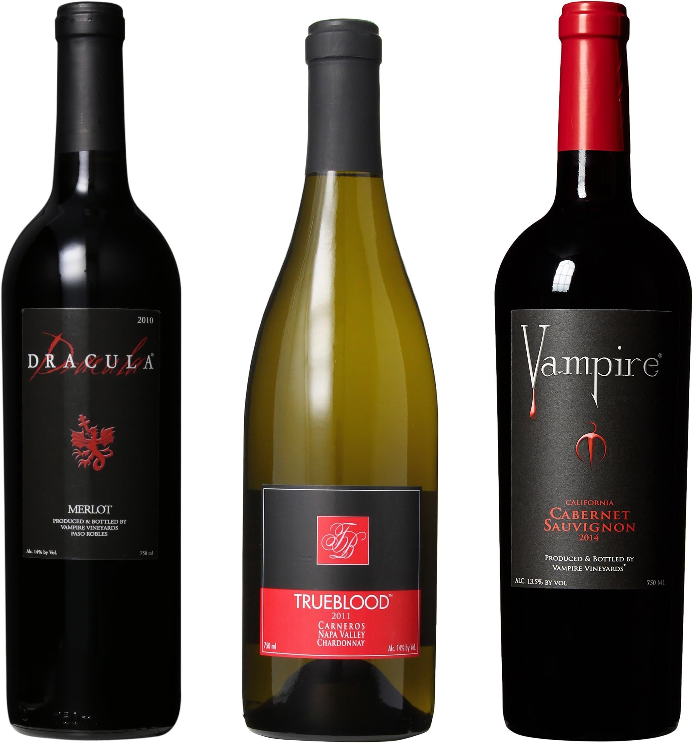 Vampire Vineyards Vampire Variety Mixed Pack, 3 x 750 mL