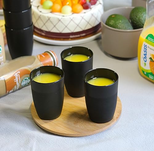 Miniatura 4 de Coza - Vasos acogedores irrompibles, duraderos y reutilizables- para agua, bebidas frías y bebidas calientes- BPA FRee- Juego de 6 (9.3 oz cada uno)