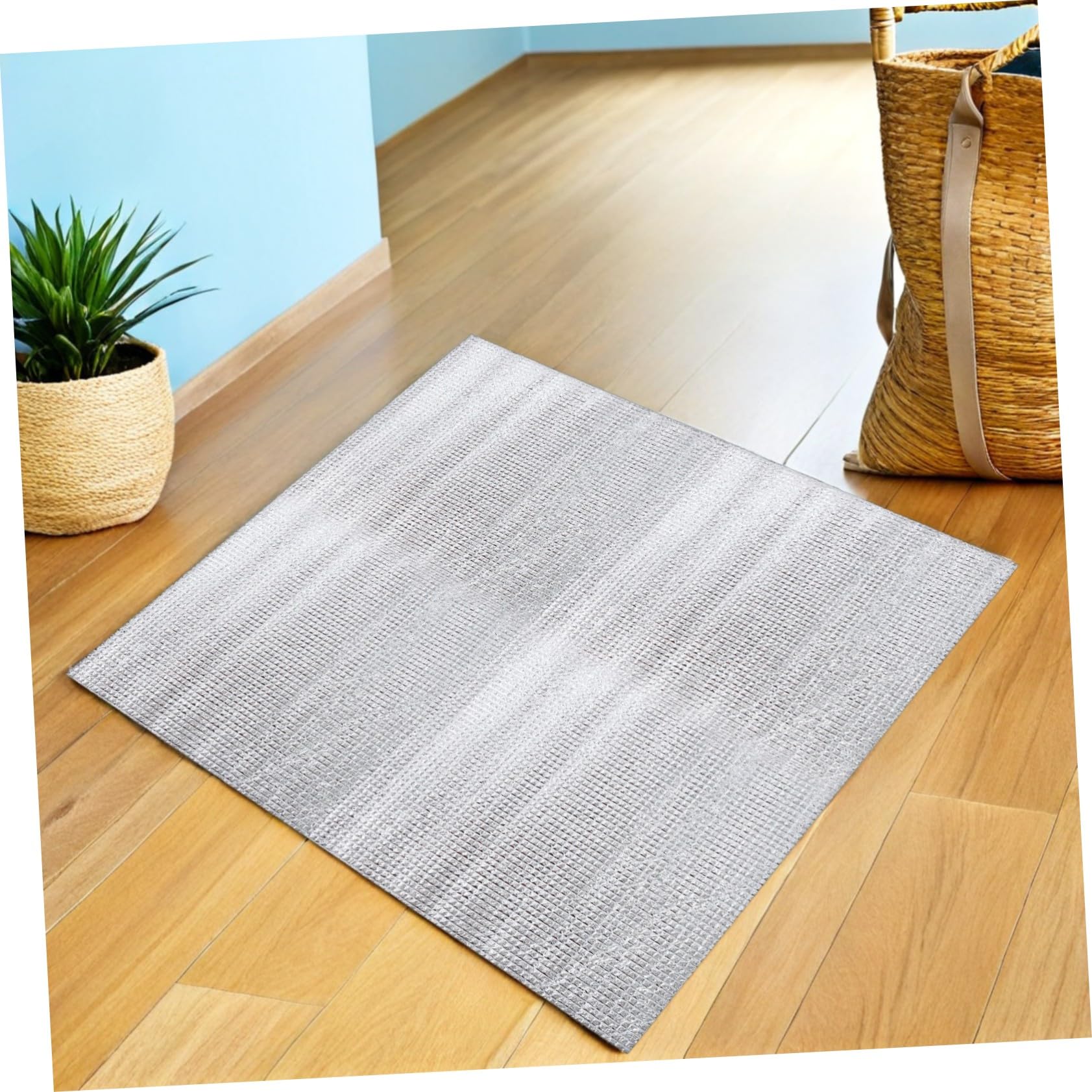 Angoily 2sets Copertura Isolante per Ventola Soffitta Barriera Termica per Isolamento Soffitta Adatta Prese d Aria Sottotetto per Uso Domestico Argento