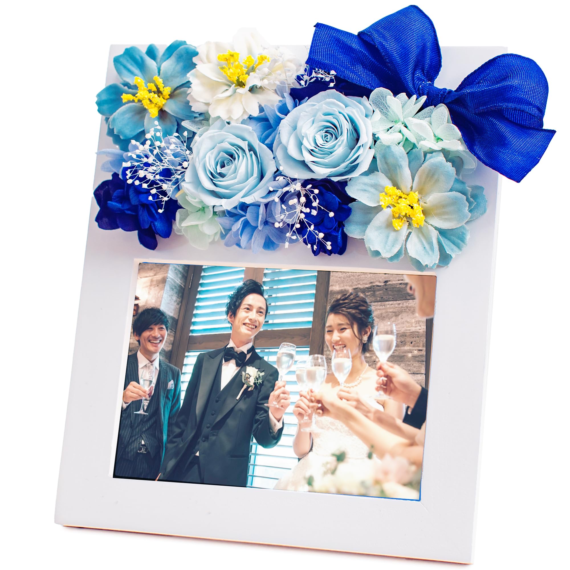 Amazon｜プリザーブドフラワー 写真立て 母の日 結婚祝い 誕生日