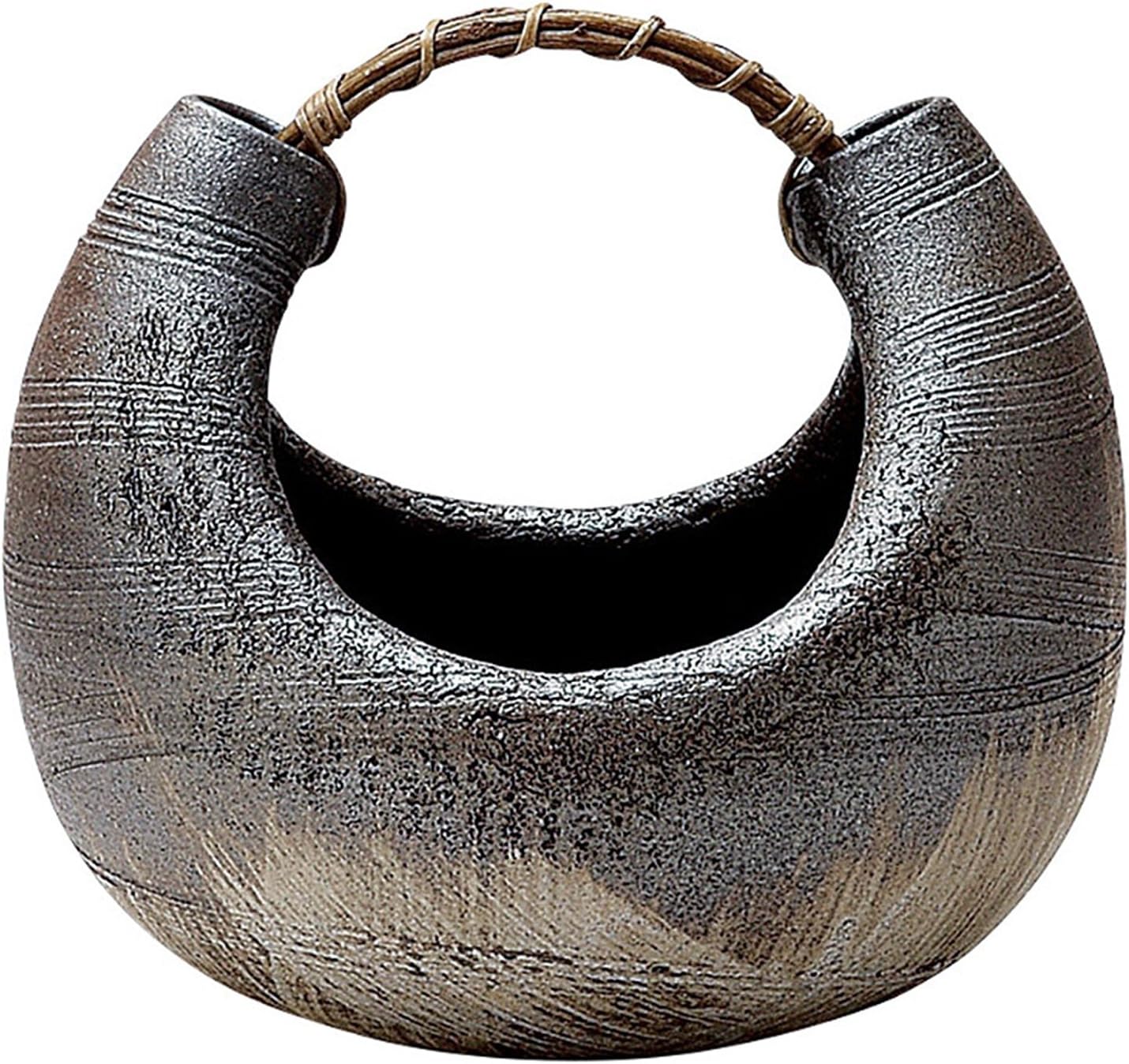 Shigaraki Pottery Japan Flower Vase Kado Ikebana, Ibushi-mage