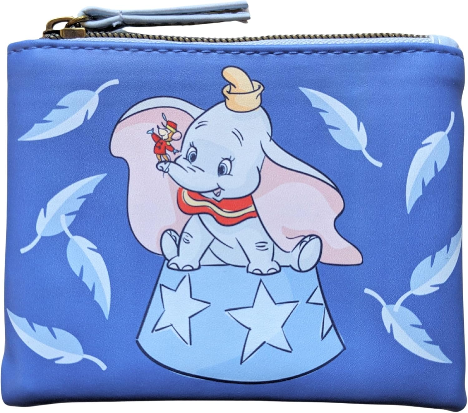 Loungefly Disney Dumbo Feathers Two in 1 Coin Pouch And Reusable Tote Blue