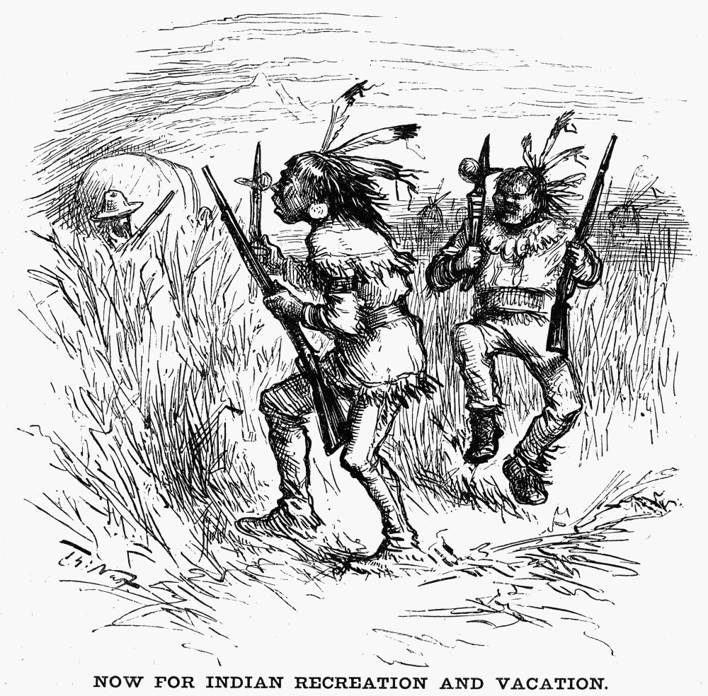 Buy Nast Native Americans 1881 NNow For Indian Recreation And Vacation Cartoon 1881 By Thomas ...